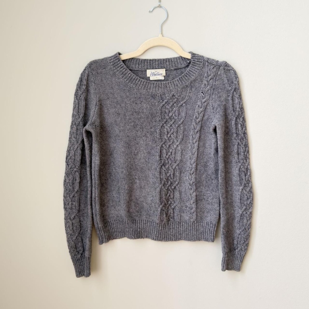 J.Crew / Wallace Wool/Yak Blend Gray Knit Sweater